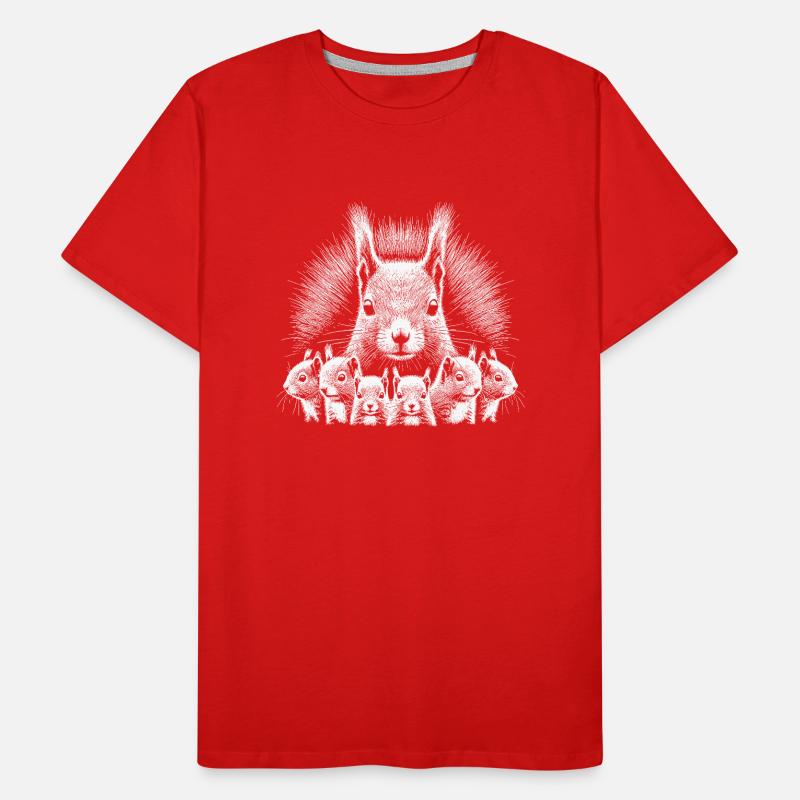 Eichhörnchen Männer Premium Bio T-Shirt
