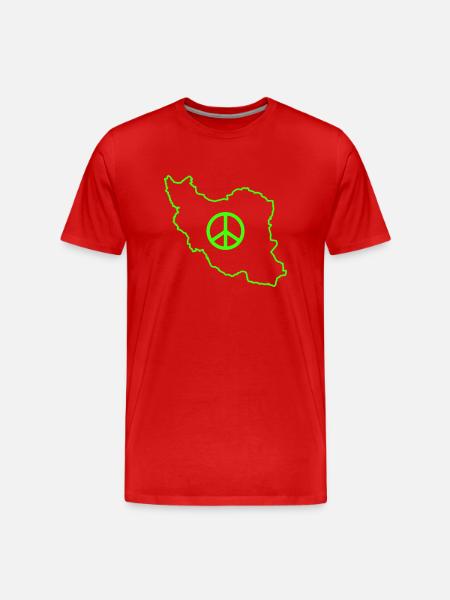 Iran Peace - Men's Premium Organic T-Shirt - red
