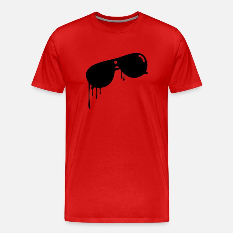 sunglasses - Männer Premium Bio T-Shirt - Rot