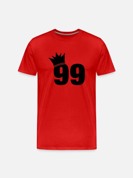 99_krone_f1 - Men's Premium Organic T-Shirt - red