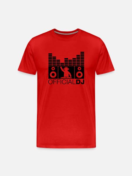 official_dj__f1 - Männer Premium Bio T-Shirt - Rot