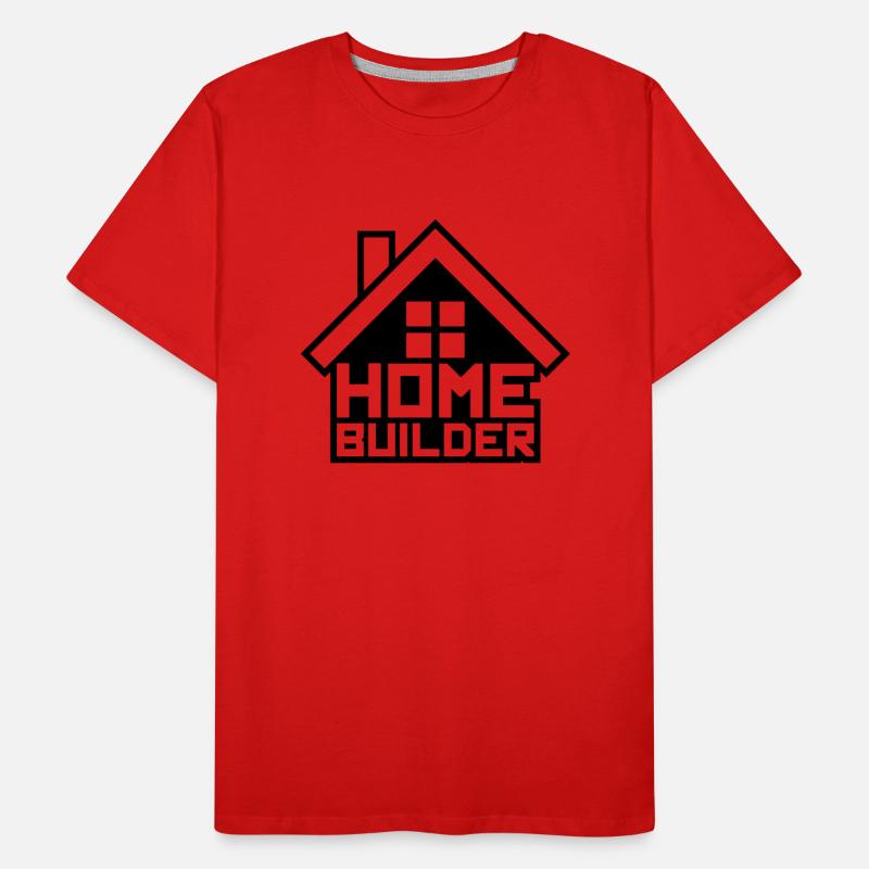 kontur version logo eigenheim home builder haus ba Männer Premium Bio T-Shirt