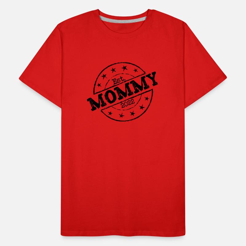 Mutter Mama seit 2022 Geburt Männer Premium Bio T-Shirt
