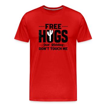 Cactus Fucculent Cactus Jardin Plantes de cactus - T-shirt bio Premium Homme - rouge - Devant - Damien (186cm)