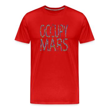 astronomy tshirt quote geek cool birthday gift - Männer Premium Bio T-Shirt - Rot - Vorne - Damien (186cm)