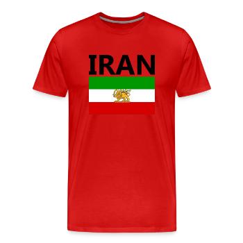 Iran Revolution | Women. Life. Freedom | Iran flag - Men's Premium Organic T-Shirt - red - Front - Damien (186cm)