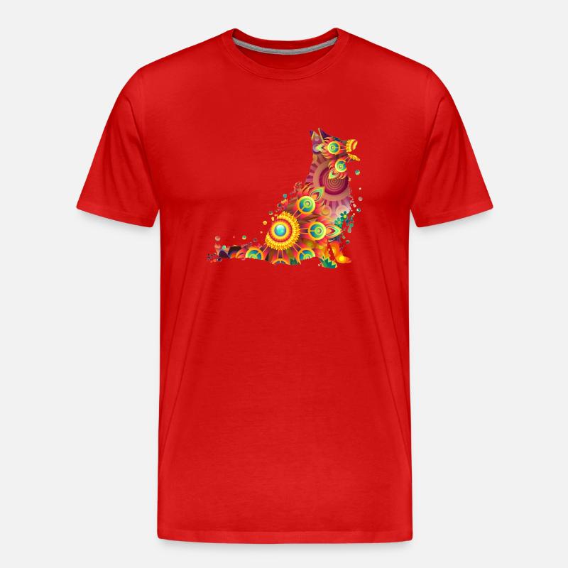 German Shepherd Deutscher Schäferhund - Männer Premium Bio T-Shirt - Rot