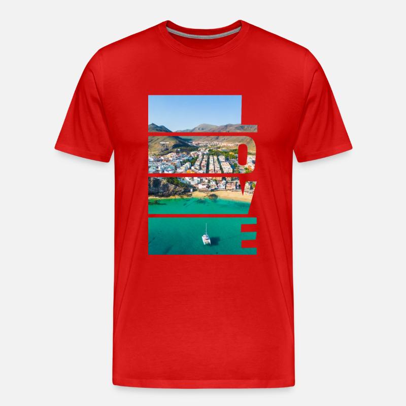 Morro Jable - Love - Männer Premium Bio T-Shirt - Rot