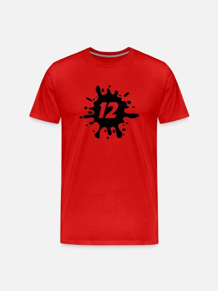 12 - Men's Premium Organic T-Shirt - red