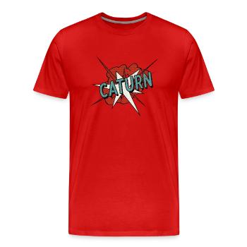 gift idea telescope astronomy birthday gift bday - Männer Premium Bio T-Shirt - Rot - Vorne - Damien (186cm)