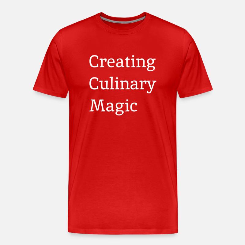 Creating Culinary Magic - Männer Premium Bio T-Shirt - Rot