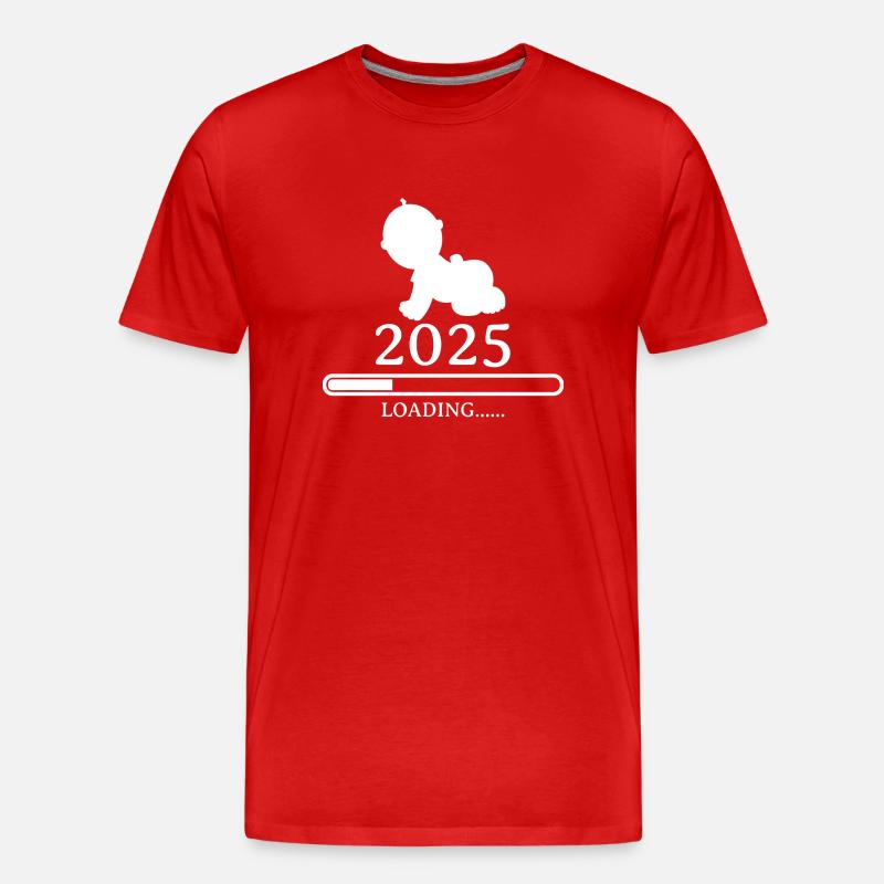 Bebe loading 2025 - T-shirt bio Premium Homme - rouge