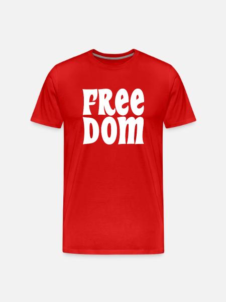Freedom - Befreiung - Männer Premium Bio T-Shirt - Rot