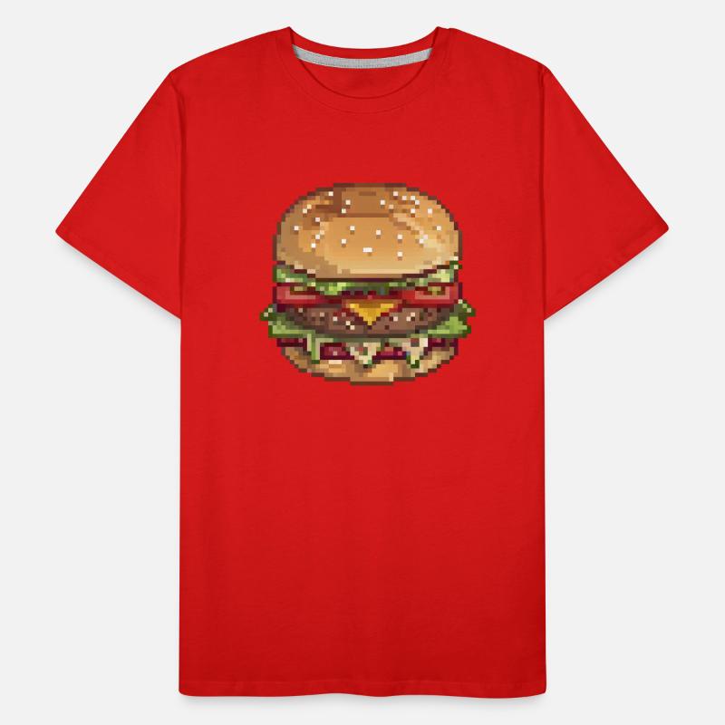 Byte-Size Burger Men's Premium Organic T-Shirt