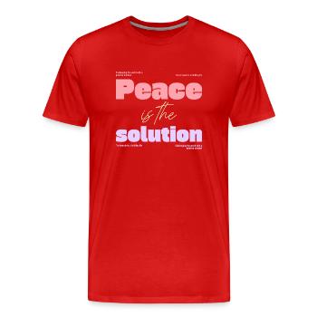 Santé mentale - T-shirt bio Premium Homme - rouge - Devant - Damien (186cm)