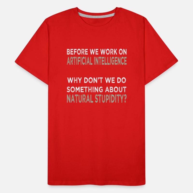 Artificial Intelligence Men's Premium Organic T-Shirt