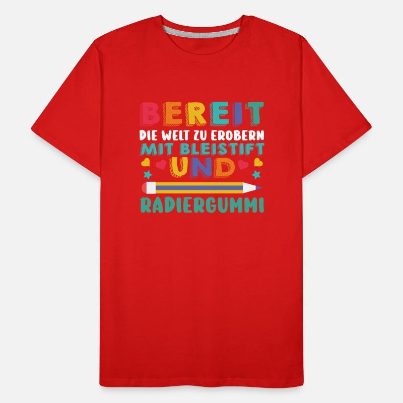 First Grade Elementary School Back to School Gift Men's Premium Organic T-Shirt
