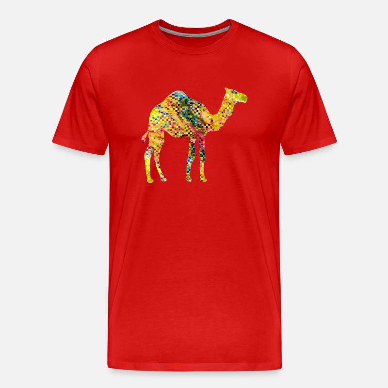 Kamel - Männer Premium Bio T-Shirt - Rot