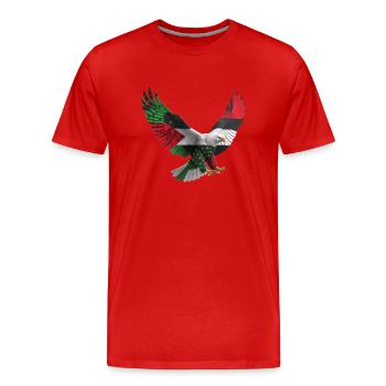 LE POUVOIR DE LA FIERTÉ DE LA LIBERTÉ - T-shirt bio Premium Homme - rouge - Devant - Damien (186cm)