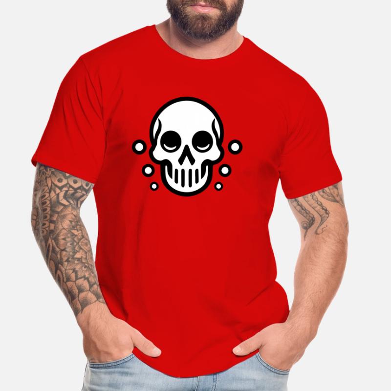 Bubble Skull - Comic Design Männer Premium Bio T-Shirt