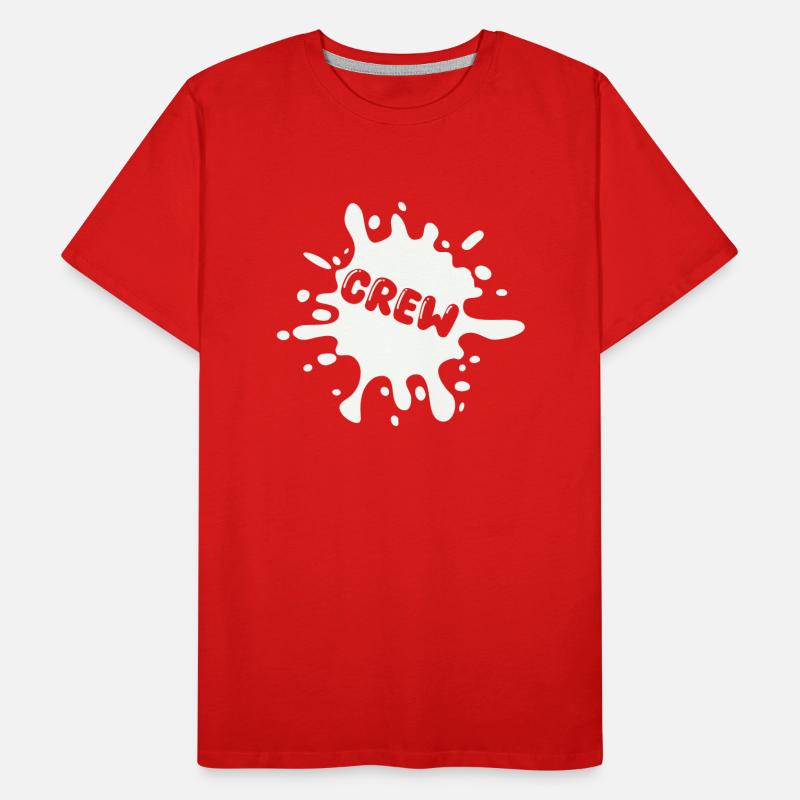 Crew Blobs Splatter Men's Premium Organic T-Shirt