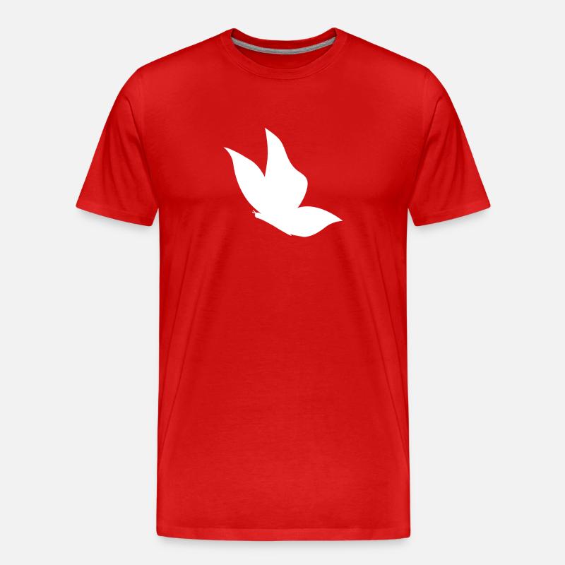 Schmetterling - Männer Premium Bio T-Shirt - Rot