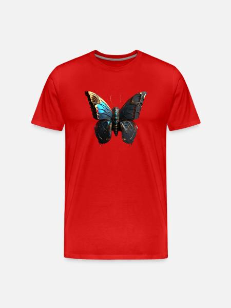 Butterfly II - Men's Premium Organic T-Shirt - red