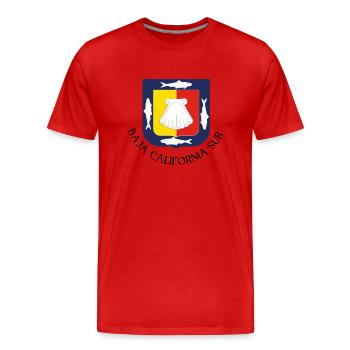 Baja California Sur - Men's Premium Organic T-Shirt - red - Front - Damien (186cm)