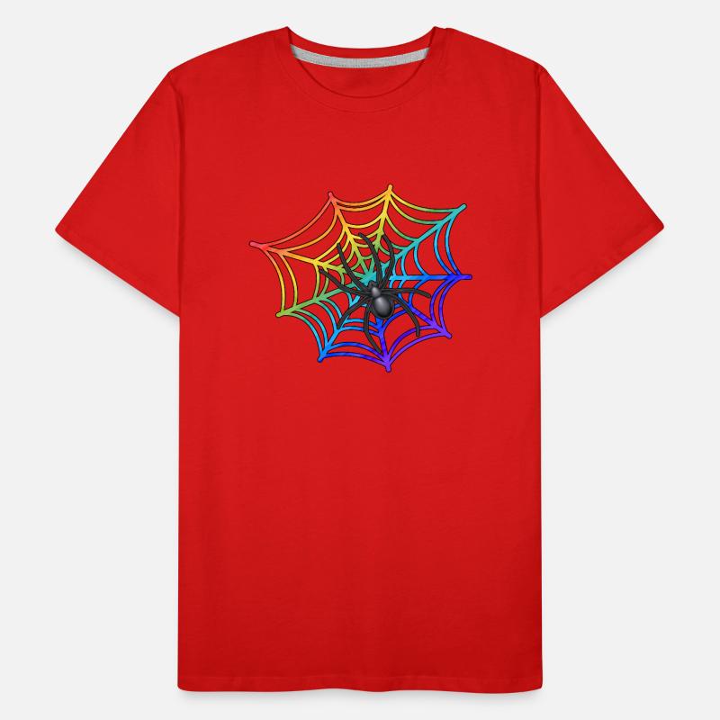 spider love arachnoid tarantula spider web net Men's Premium Organic T-Shirt