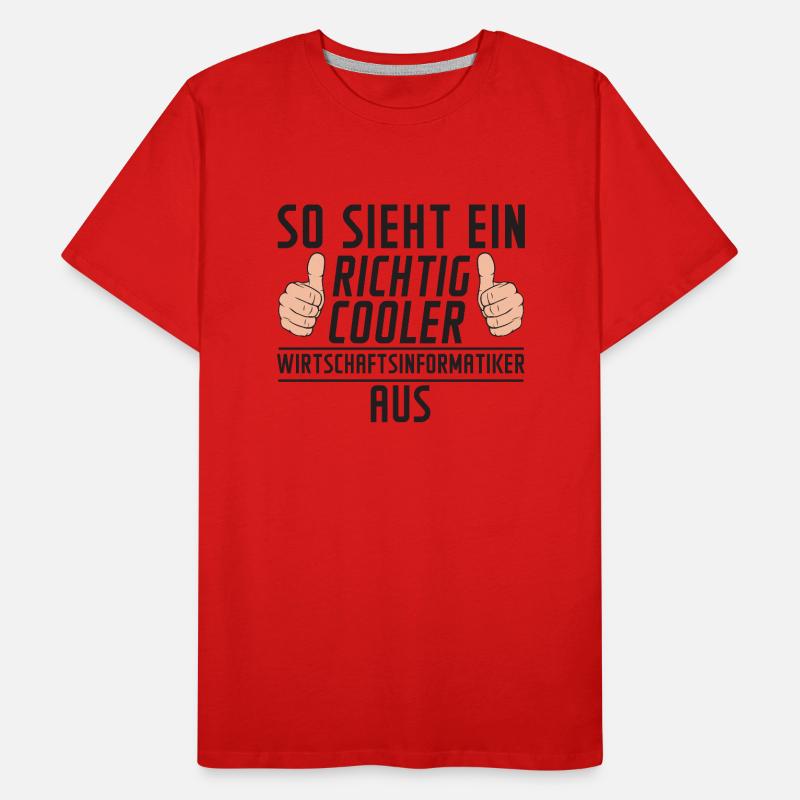 Wirtschaftsinformatiker | Wirtschaft | Informatik Männer Premium Bio T-Shirt
