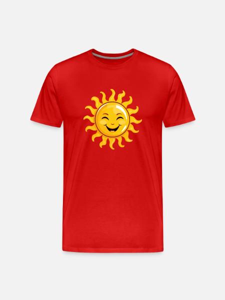 Sun Sunshine Sunbeam - Men's Premium Organic T-Shirt - red