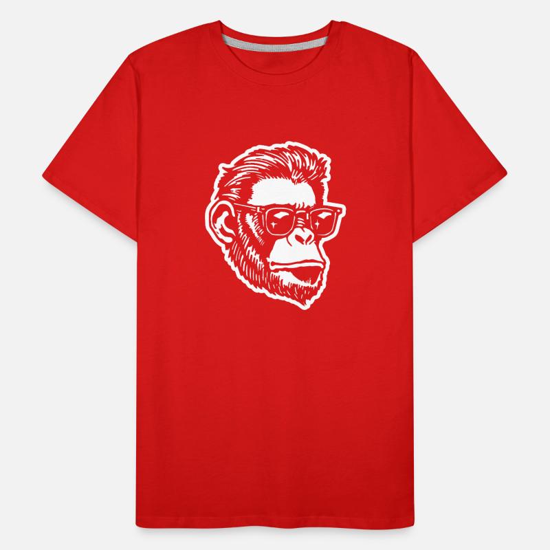 Monkey Monkey Monkey Face Men's Premium Organic T-Shirt