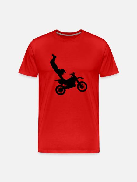 moto - Men's Premium Organic T-Shirt - red