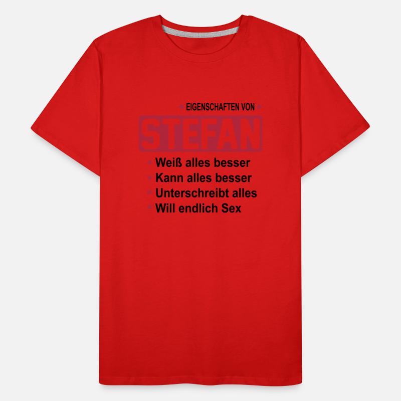 stefan Männer Premium Bio T-Shirt