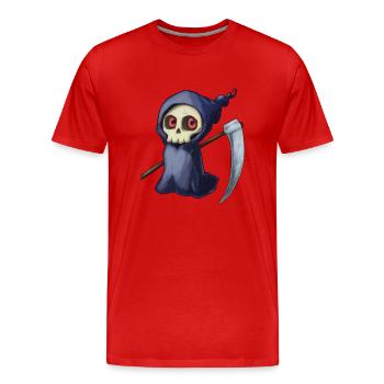 Little Death - Men's Premium Organic T-Shirt - red - Front - Damien (186cm)