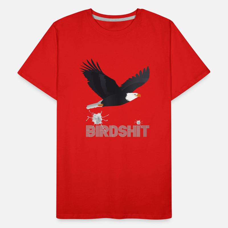 BIRDSHIT EAGLE - COULEUR T-shirt bio Premium Homme