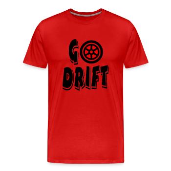 Voiture - T-shirt bio Premium Homme - rouge - Devant - Damien (186cm)