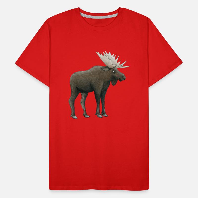 Elch Männer Premium Bio T-Shirt