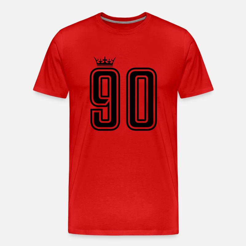 90 krone - Männer Premium Bio T-Shirt - Rot