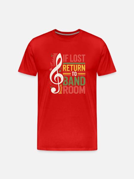 Funny design for musicians - Men's Premium Organic T-Shirt - red