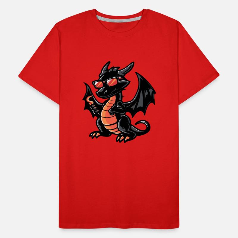 Dragon Comic Cool Men's Premium Organic T-Shirt