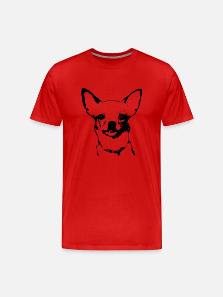 Chihuahua - Männer Premium Bio T-Shirt - Rot