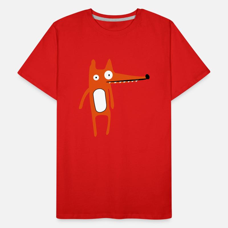 Fuchs Männer Premium Bio T-Shirt