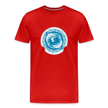 Griechenland - Männer Premium Bio T-Shirt - Rot - Vorne - Damien (186cm)