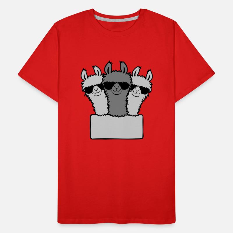 L’équipe de Empty Shield Lama T-shirt bio Premium Homme