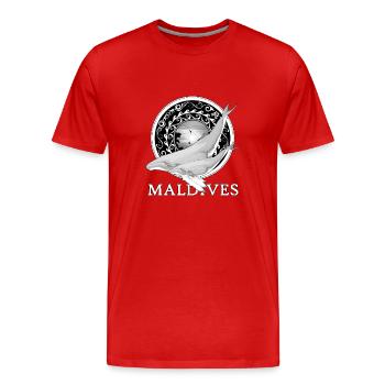 Humpback Whales Maldives - Men's Premium Organic T-Shirt - red - Front - Damien (186cm)