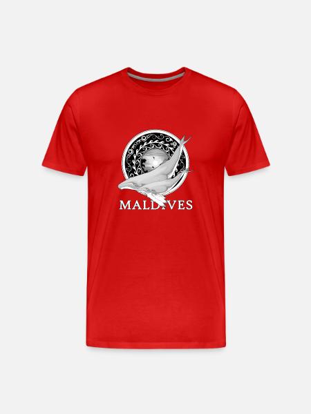 Buckelwale Malediven - Männer Premium Bio T-Shirt - Rot