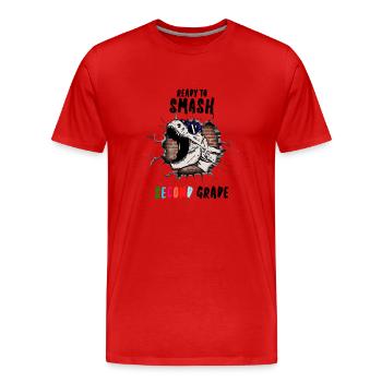 Ready To Smash Second Grade - Men's Premium Organic T-Shirt - red - Front - Damien (186cm)