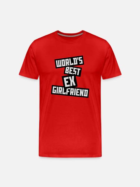 World's Best Ex Girlfriend - Men's Premium Organic T-Shirt - red