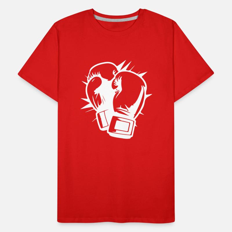 Gants de boxe Symbole Boxe Boxe T-shirt bio Premium Homme